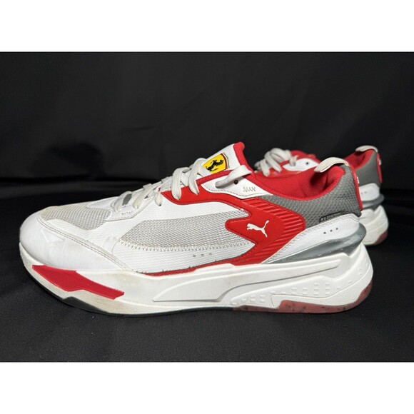 PUMA Scuderia Ferrari Rs Fast Lace Up White Red Sneaker Mens Size 13 main image 7